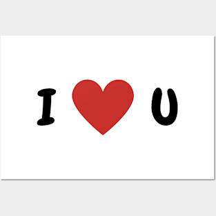 I ♥ u - I love you romantic Posters and Art